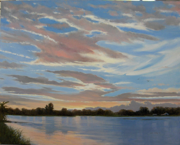 On The Lake At Sunset #2 - SOLD