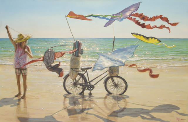 Painting - Kite Lady