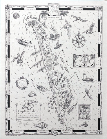 Illustrated Map of Captiva