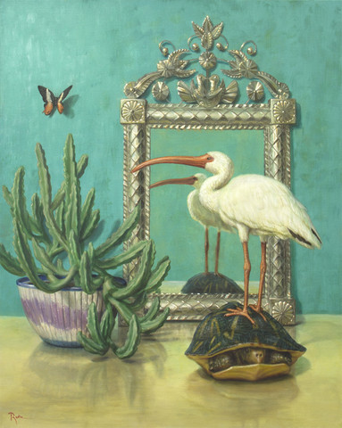 Ibis Reflecting - Sold
24 x 30 Acrylic on Canvas