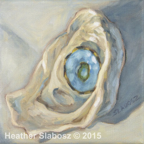 Limpet in Oyster
6 x 6 oil
